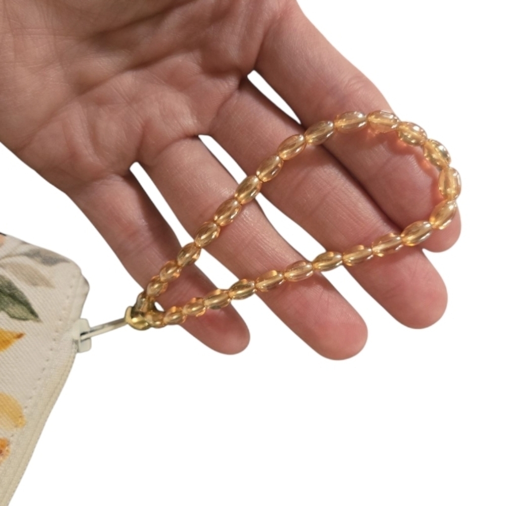 Beaded Floral Wristlet - Picture 2 of 6